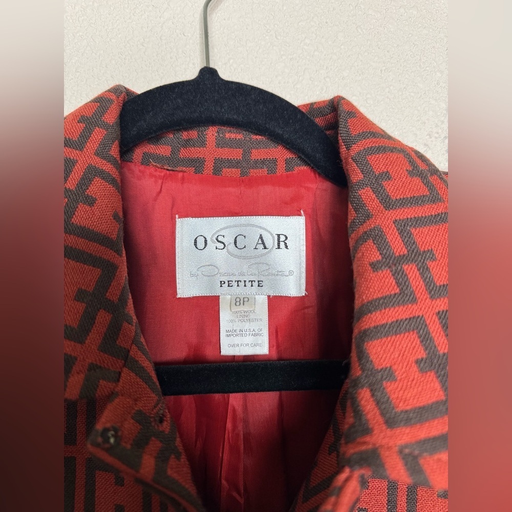 Vintage Oscar De La Renta Wool Jacket Size 8 P View 4